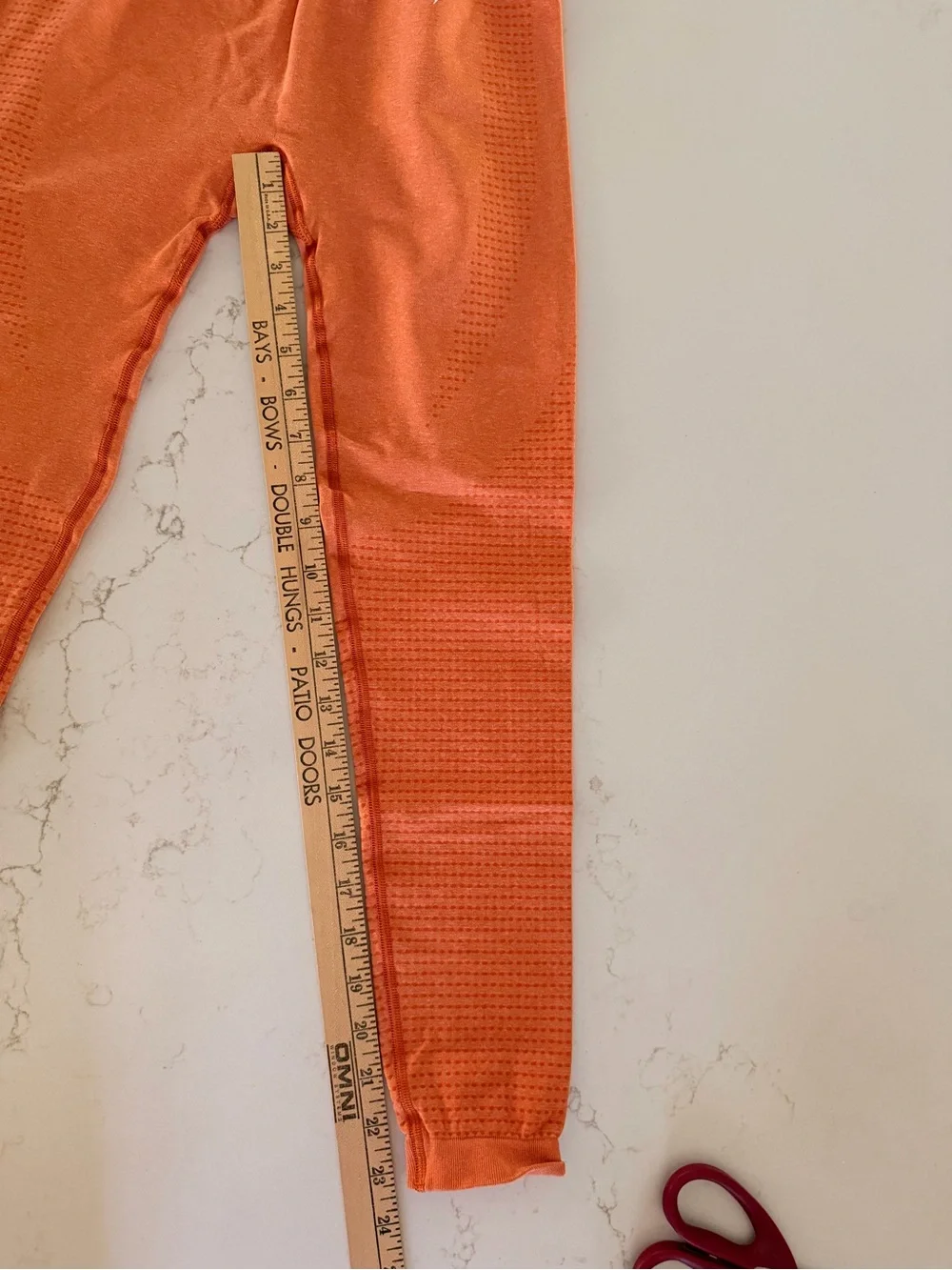 Gymshark women’s  Leggings Trio in Orange, Pink & Gray/burgandy Camo-Small - Picture 4 of 14
